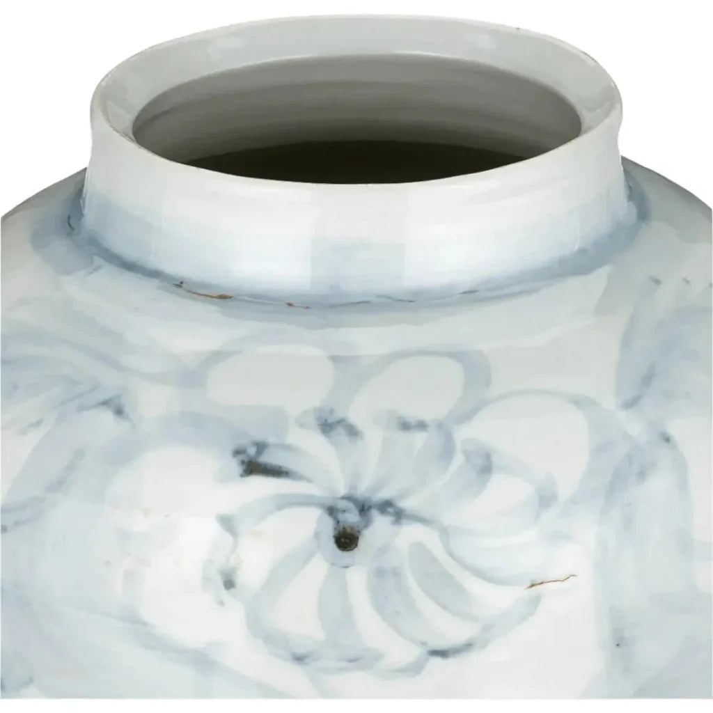 Ming - Style Countryside Medium Preserve Pot - LOOMLAN - Currey & Co - Vases & Jars