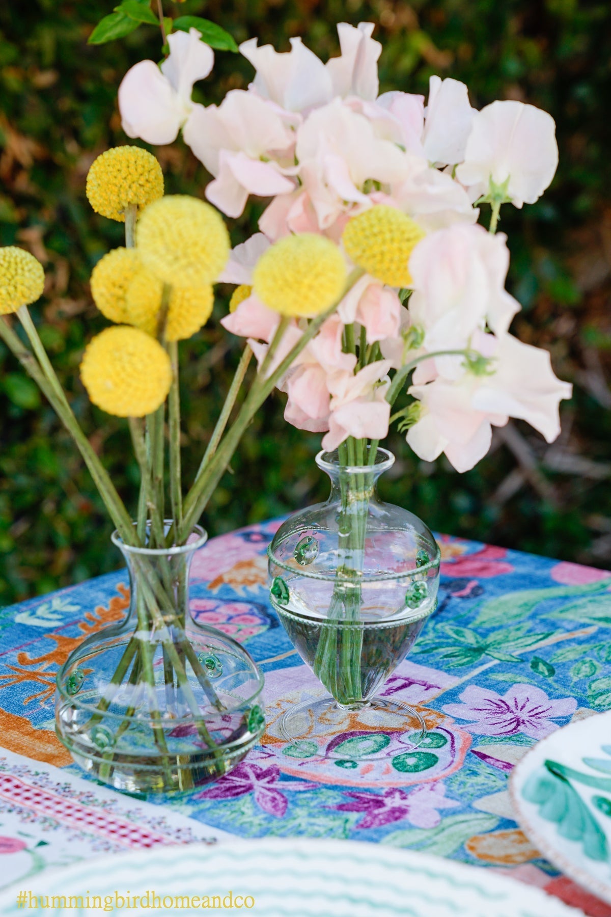 Miss Rose Clear Glass Bud Vase 2PC