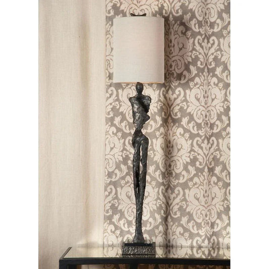 Modern Bronze Marble Base Table Lamp - LOOMLAN - Wildwood - Table Lamps