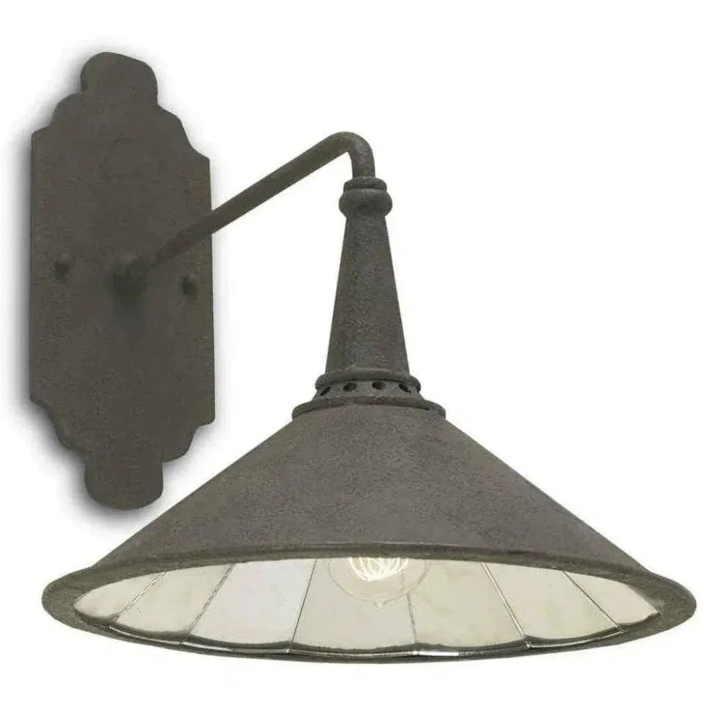Mole Black Antique Manuscript Wall Sconce - LOOMLAN - Currey & Co - Wall Sconces