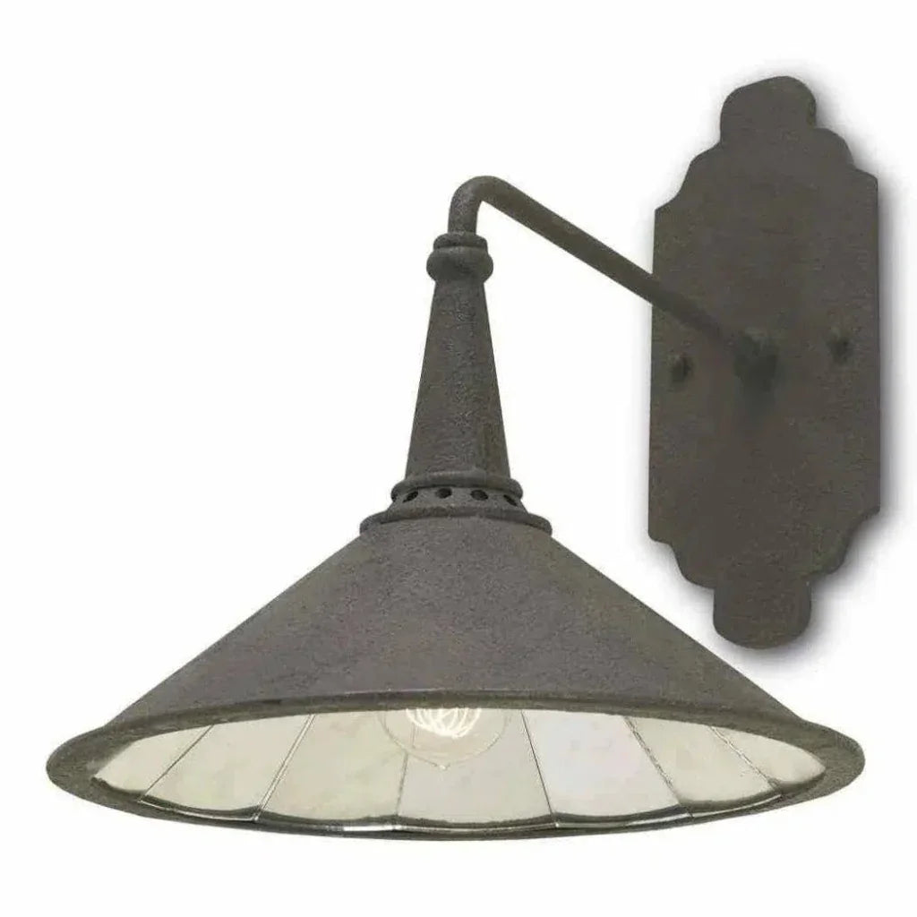 Mole Black Antique Manuscript Wall Sconce - LOOMLAN - Currey & Co - Wall Sconces