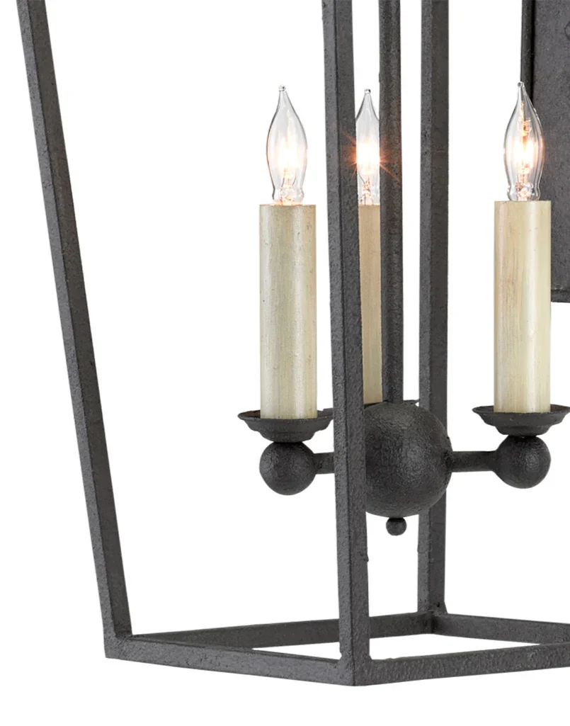 Mole Black Denison Wall Sconce - LOOMLAN - Currey & Co - Wall Sconces