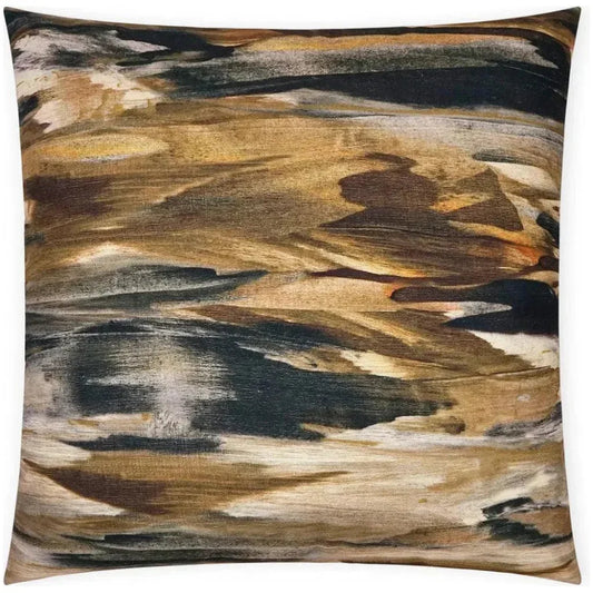 Montreux Abstract Brown Large Throw Pillow Insert - LOOMLAN - D.V. Kap - Throw Pillows