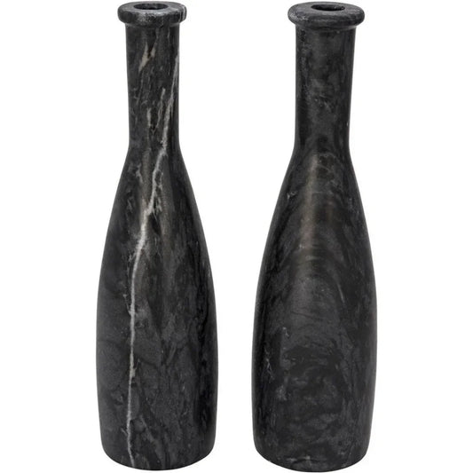 Moris Decorative Marble Candleholder 2Pc
