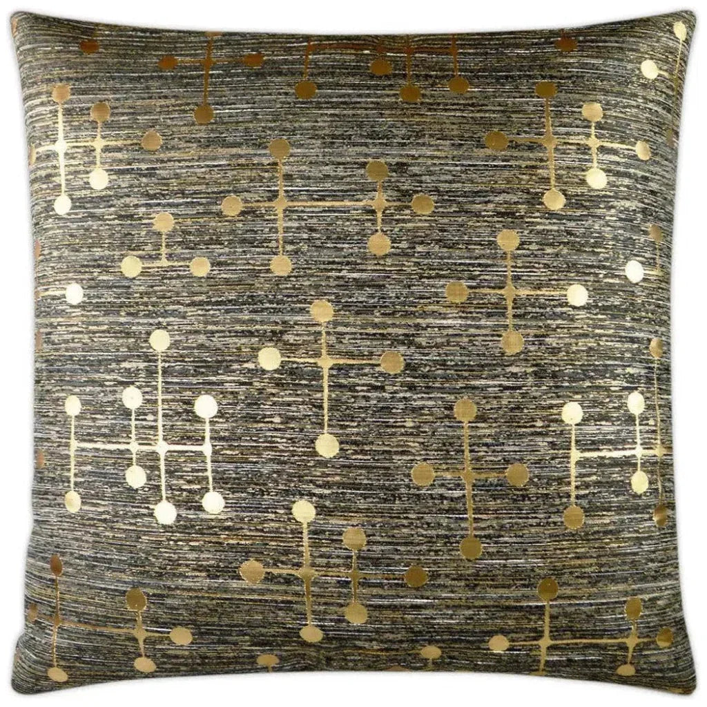 Morse Black Throw Pillow With Insert - LOOMLAN - D.V. Kap - Throw Pillows