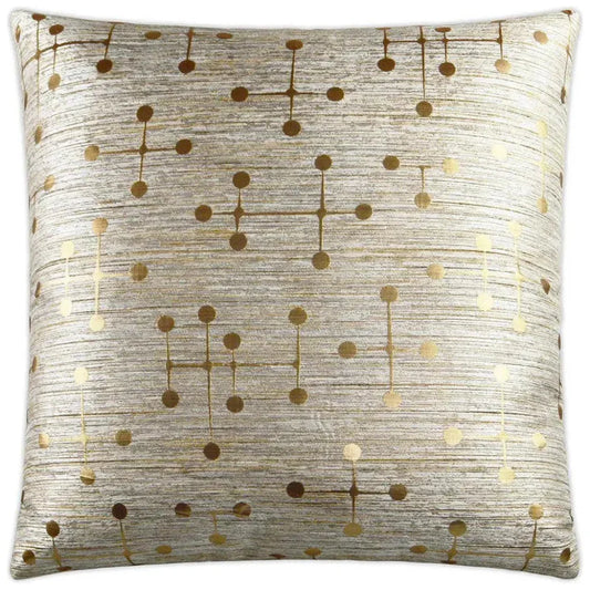 Morse Gold Throw Pillow With Insert - LOOMLAN - D.V. Kap - Throw Pillows