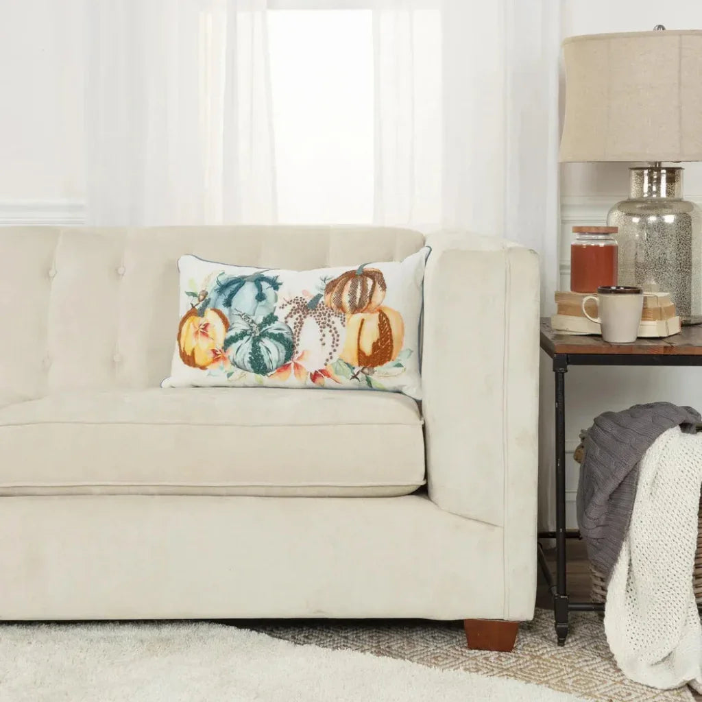 Multi Gina Pumpkins Couch Lumbar Pillows - LOOMLAN - LOOMLAN - Throw Pillows