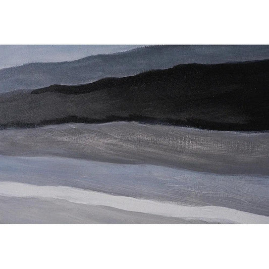 Mystic Landscape Wall Art 72x22 Black Floater - LOOMLAN - SUNPAN - Canvas Art