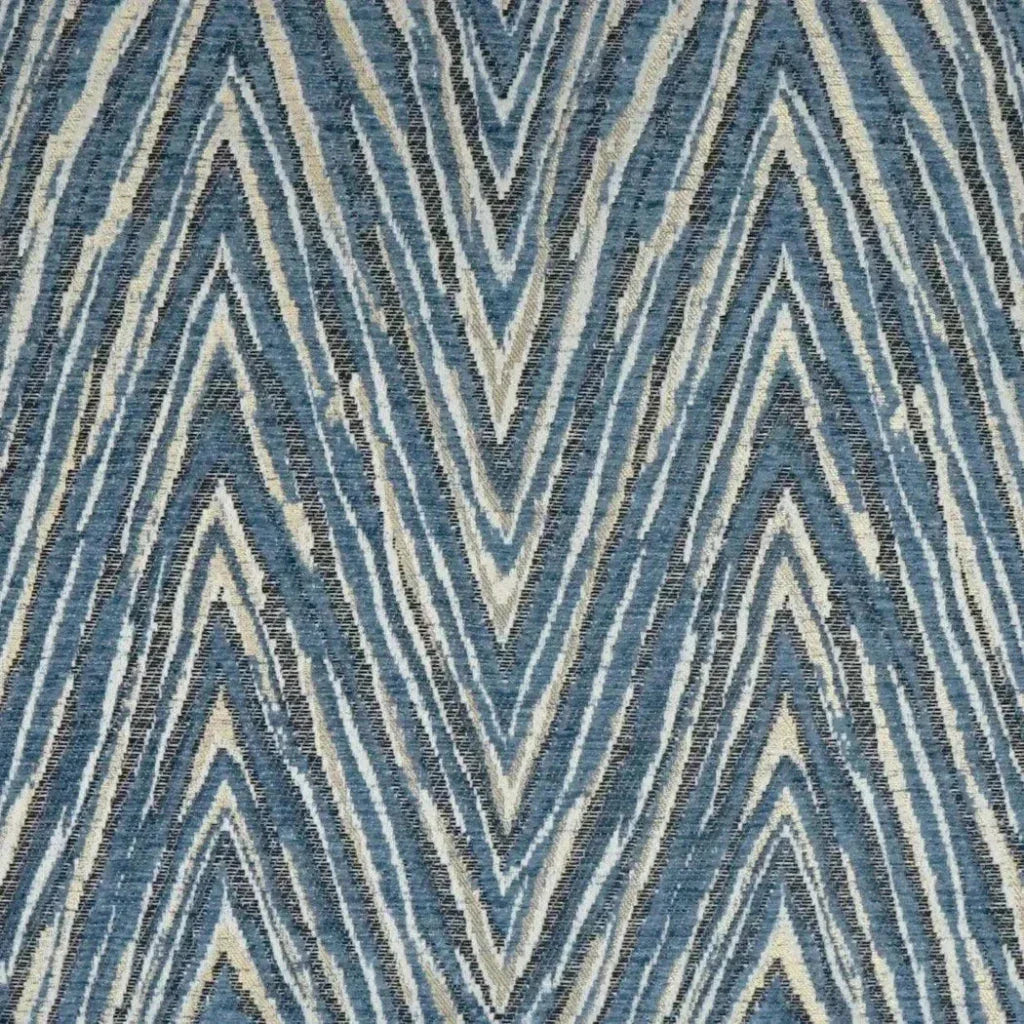 Nanga Blue Glam Chevron Blue Large Throw Pillow Insert - LOOMLAN - D.V. Kap - Throw Pillows
