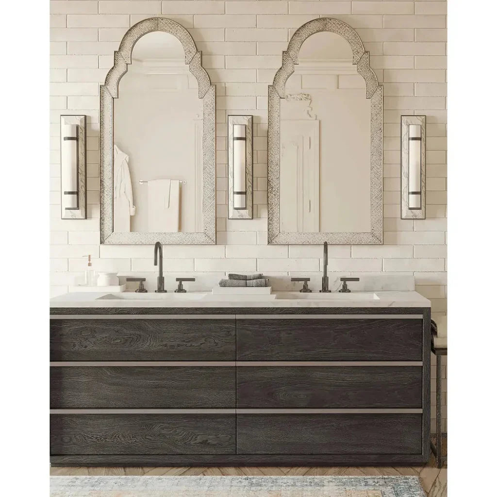 Natural Alabaster Oil Rubbed Bronze Opaque White Sconce - LOOMLAN - Currey & Co - Wall Sconces