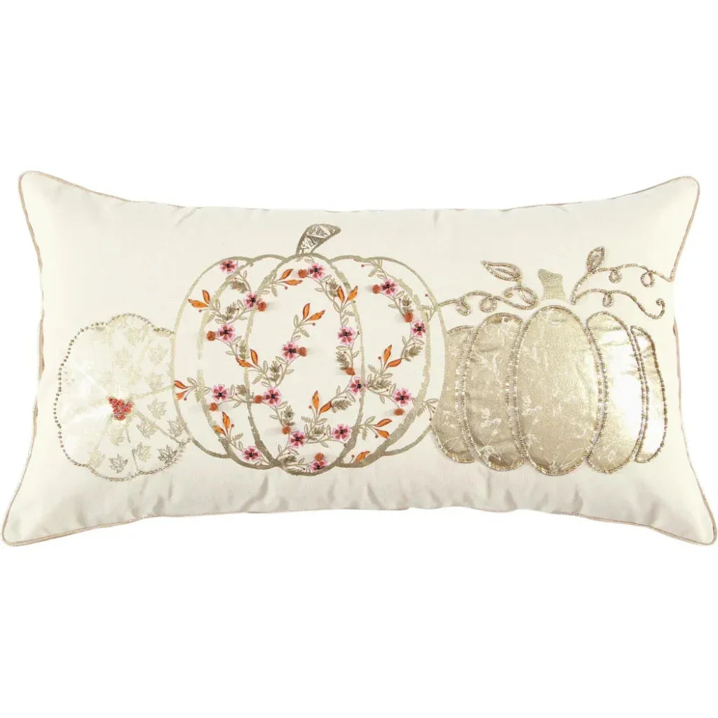 Natural Gina Pumpkins Couch Lumbar Pillows - LOOMLAN - LOOMLAN - Throw Pillows