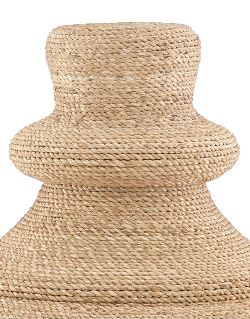 Natural Jaru Rope Vessel - LOOMLAN - Currey & Co - Vases & Jars