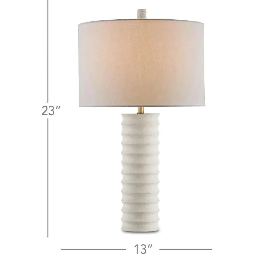 Natural Snowdrop Table Lamp - LOOMLAN - Currey & Co - Table Lamps