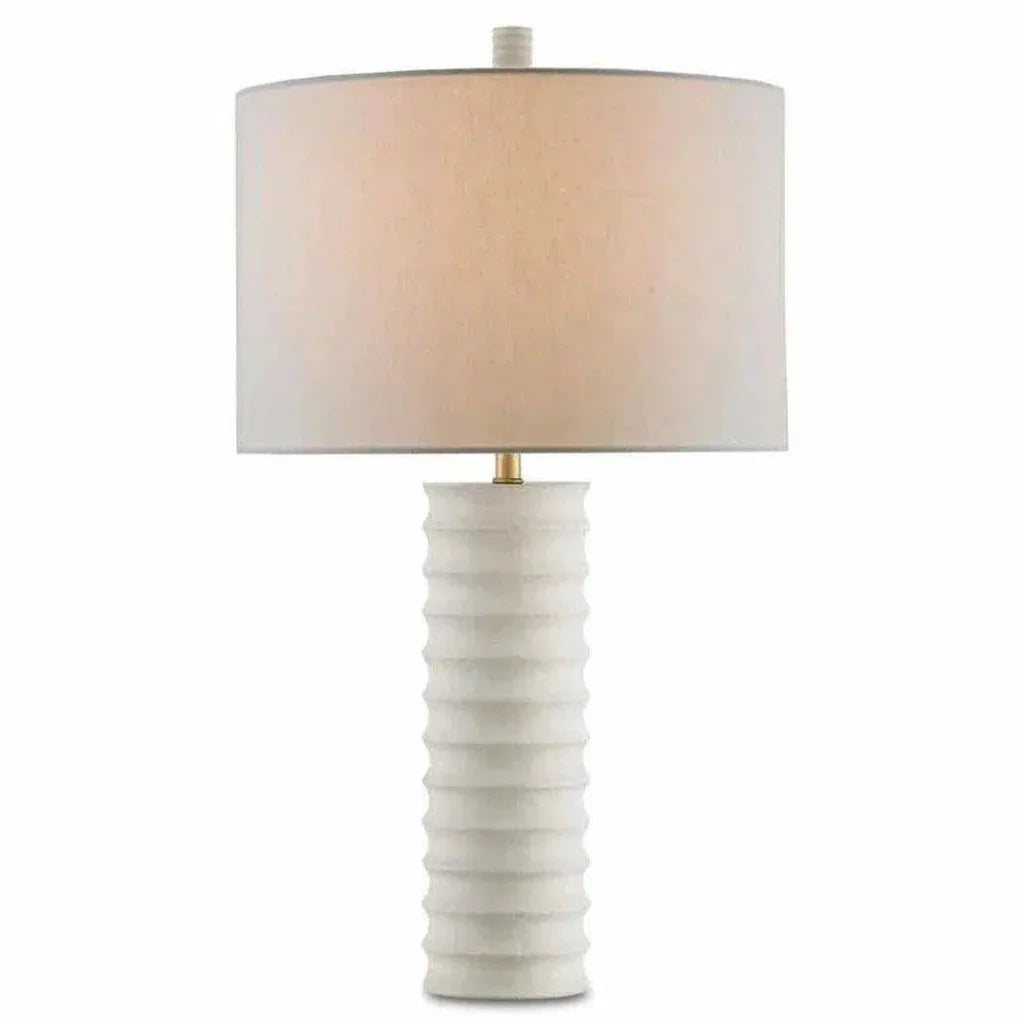 Natural Snowdrop Table Lamp - LOOMLAN - Currey & Co - Table Lamps