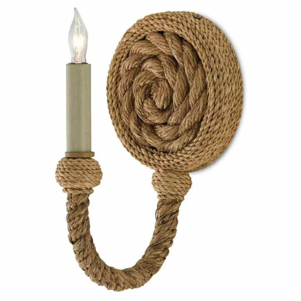 Natural Wallis Wall Sconce Bunny Williams Collection - LOOMLAN - Currey & Co - Wall Sconces