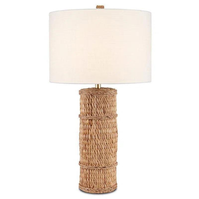 Natural Water Hyacinth Azores Natural Table Lamp - LOOMLAN - Currey & Co - Table Lamps