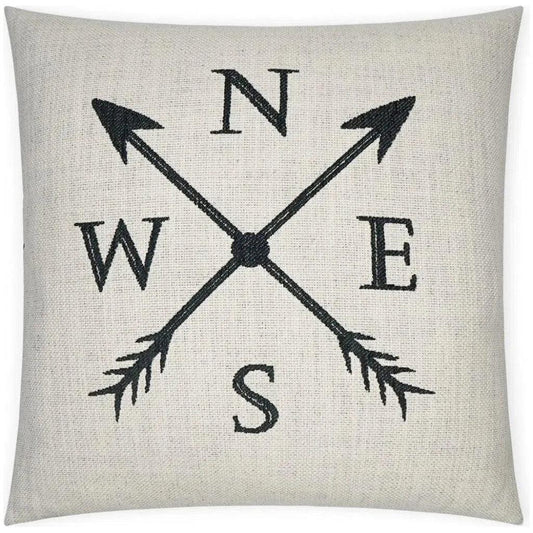 Navigation Novelty Black Large Throw Pillow Insert - LOOMLAN - D.V. Kap - Throw Pillows