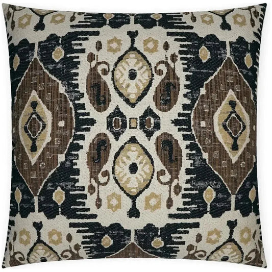 Navone Tweed Black Brown Large Throw Pillow Insert - LOOMLAN - D.V. Kap - Throw Pillows