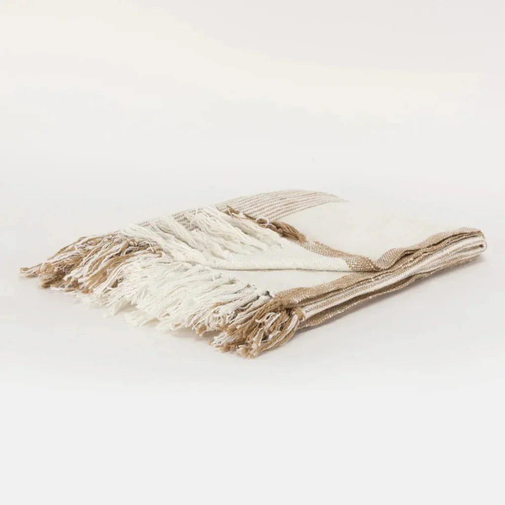 Nelly Boho Cotton Throw Blanket - LOOMLAN - LOOMLAN - Throw Blankets