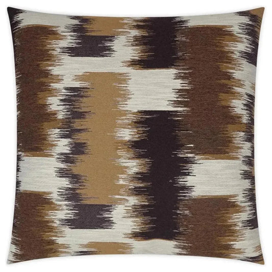Nila Max Caramel Western Chic Brown Large Throw Pillow - LOOMLAN - D.V. Kap - Throw Pillows