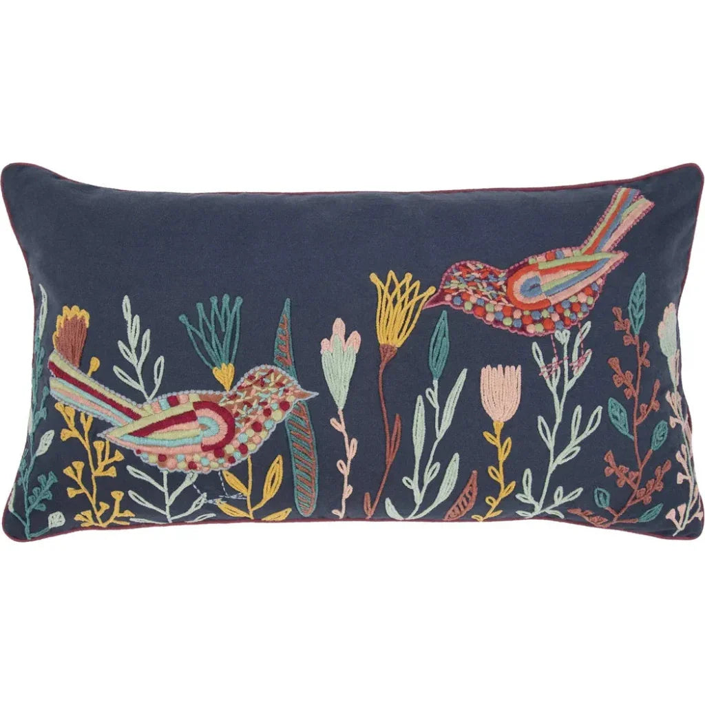 Noches Black Lumbar Pillow With Insert - LOOMLAN - LOOMLAN - Throw Pillows