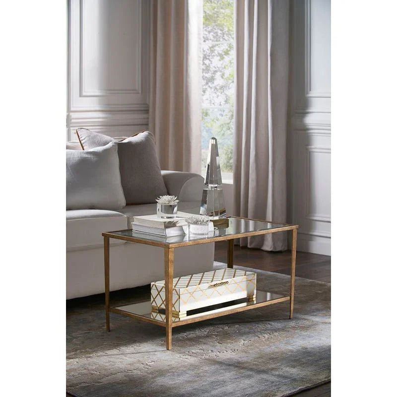 Obelisk Crystal And Gold Brass Base Sculpture - LOOMLAN - Chelsea House - Statues & Sculptures