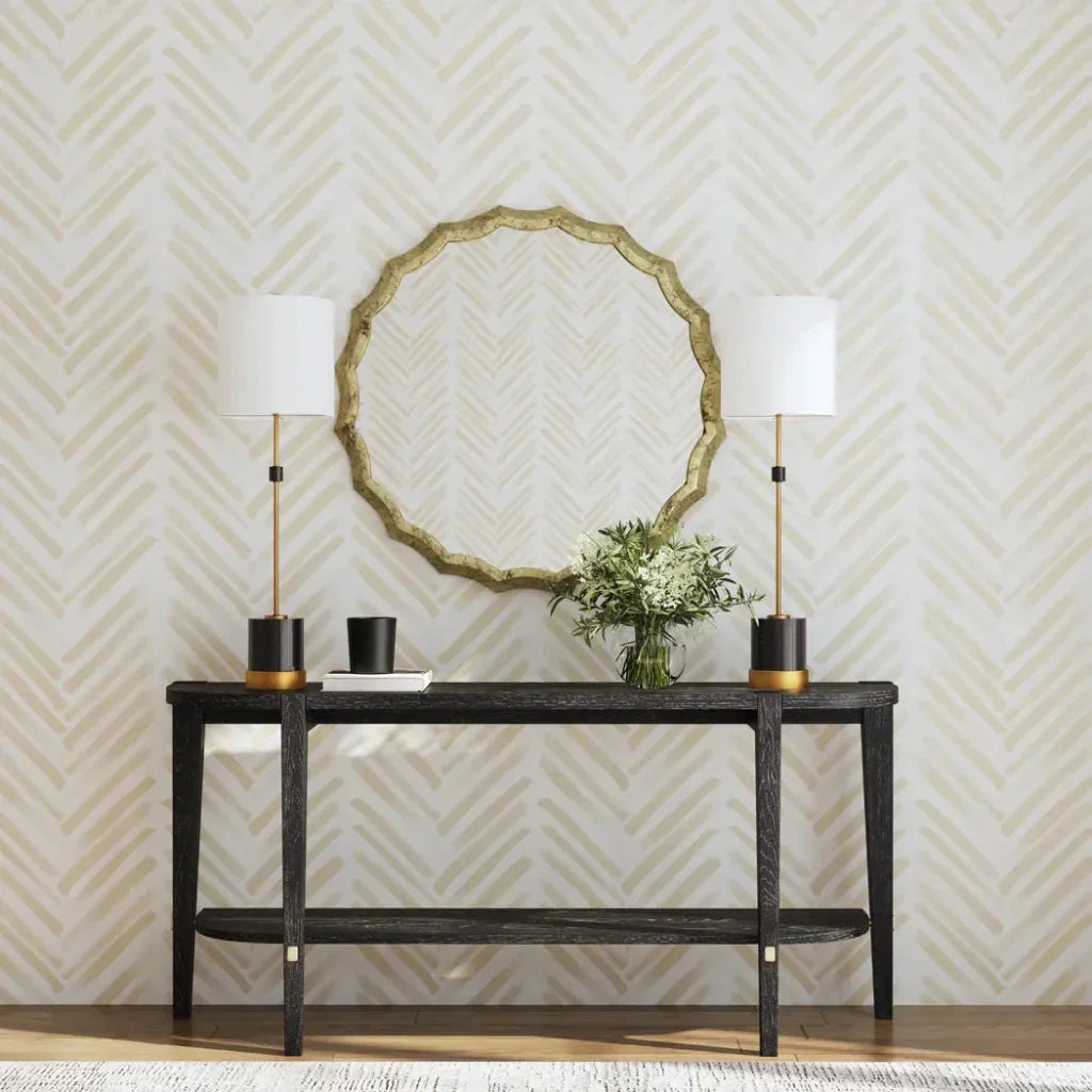 Ogden Metal and Marble Black Table Lamp - LOOMLAN - Bassett Mirror - Table Lamps
