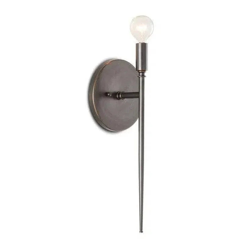 Oil Rubbed Bronze Bel Canto Bronze Wall Sconce - LOOMLAN - Currey & Co - Wall Sconces