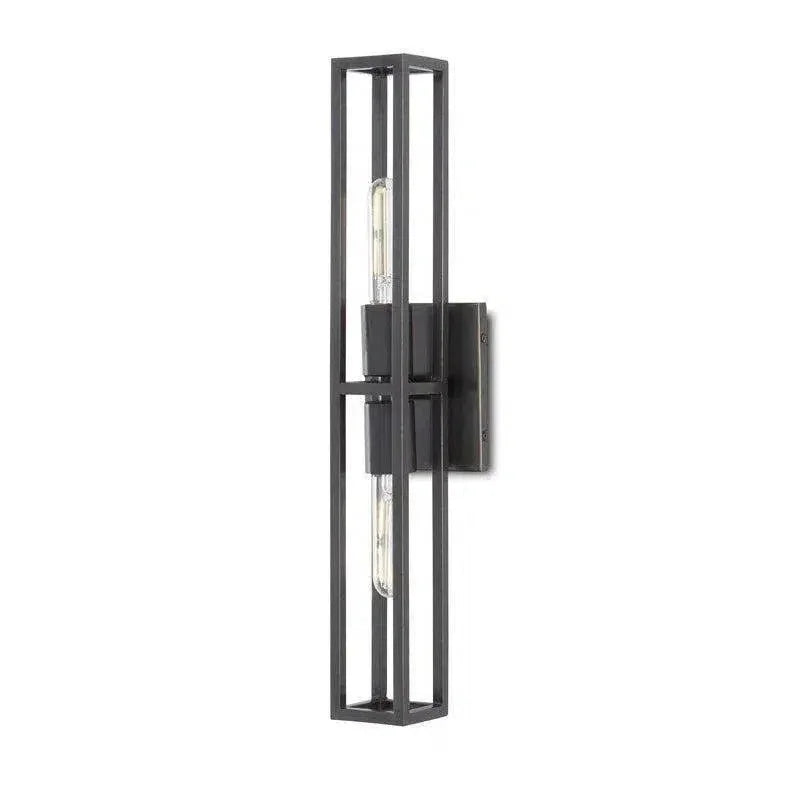 Oil Rubbed Bronze Bergen Bronze Wall Sconce - LOOMLAN - Currey & Co - Wall Sconces
