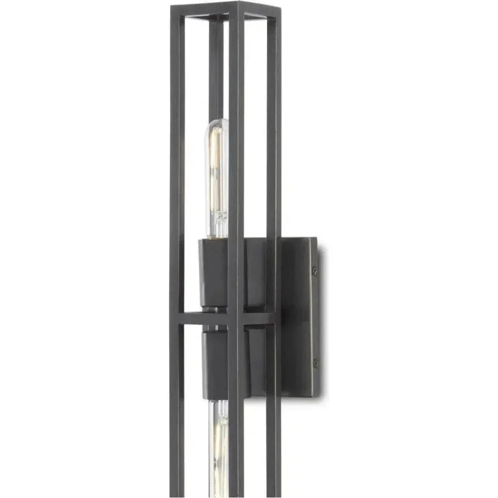 Oil Rubbed Bronze Bergen Bronze Wall Sconce - LOOMLAN - Currey & Co - Wall Sconces