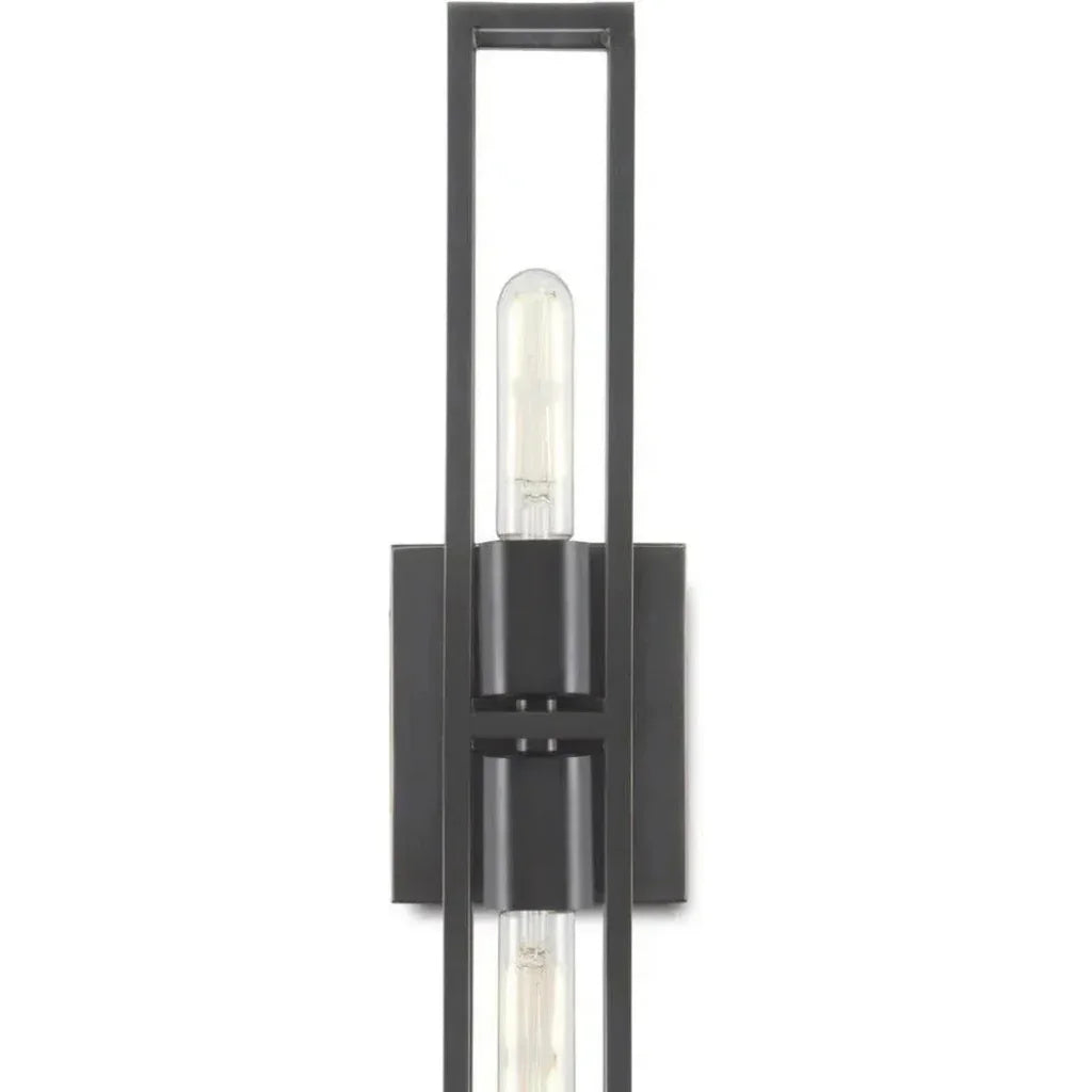 Oil Rubbed Bronze Bergen Bronze Wall Sconce - LOOMLAN - Currey & Co - Wall Sconces
