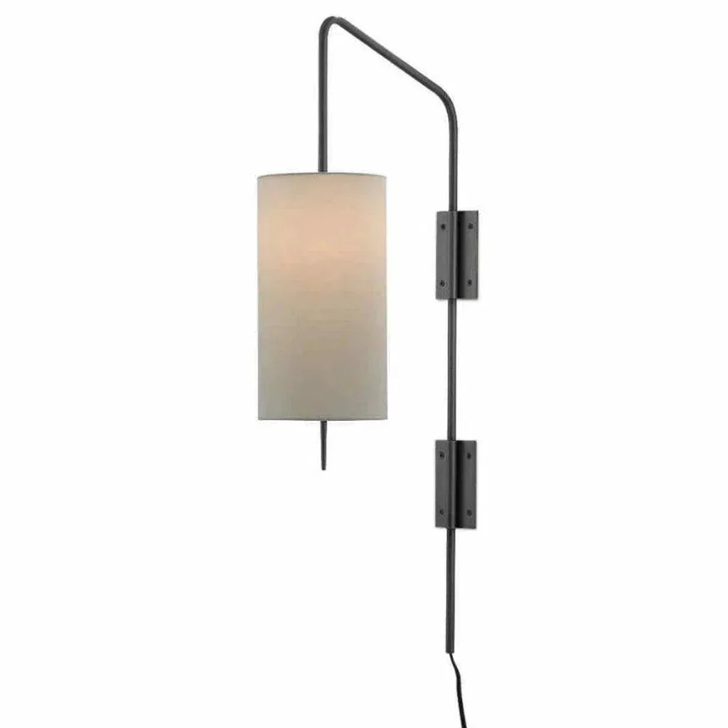 Oil Rubbed Bronze Tamsin Wall Sconce - LOOMLAN - Currey & Co - Wall Sconces