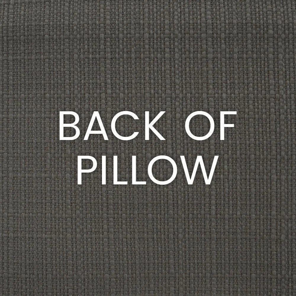 Okeefe Slate Off - White Throw Pillow Insert - LOOMLAN - D.V. Kap - Throw Pillows