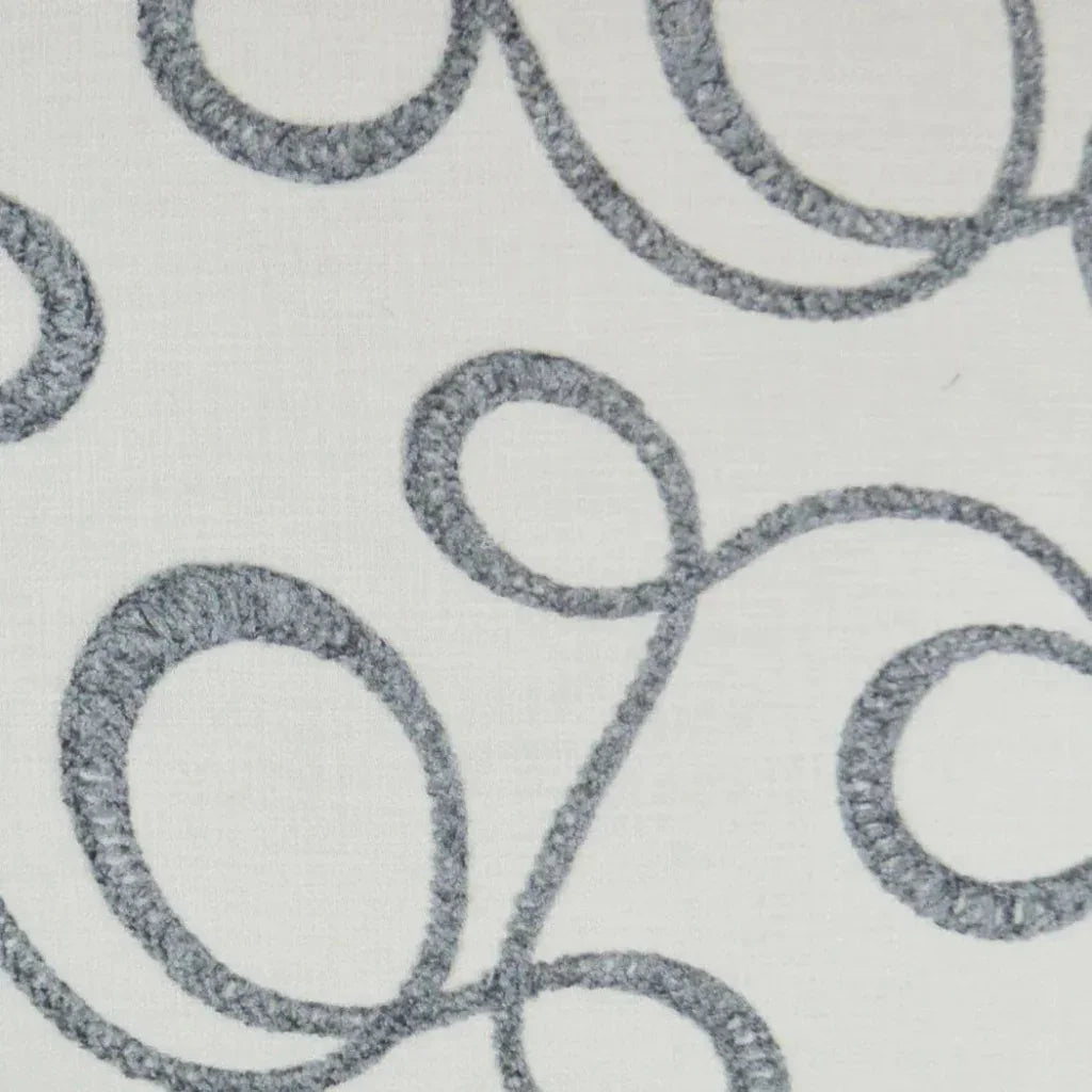 Okeefe Slate Off - White Throw Pillow Insert - LOOMLAN - D.V. Kap - Throw Pillows