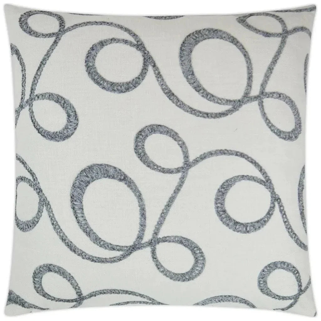 Okeefe Slate Off - White Throw Pillow Insert - LOOMLAN - D.V. Kap - Throw Pillows