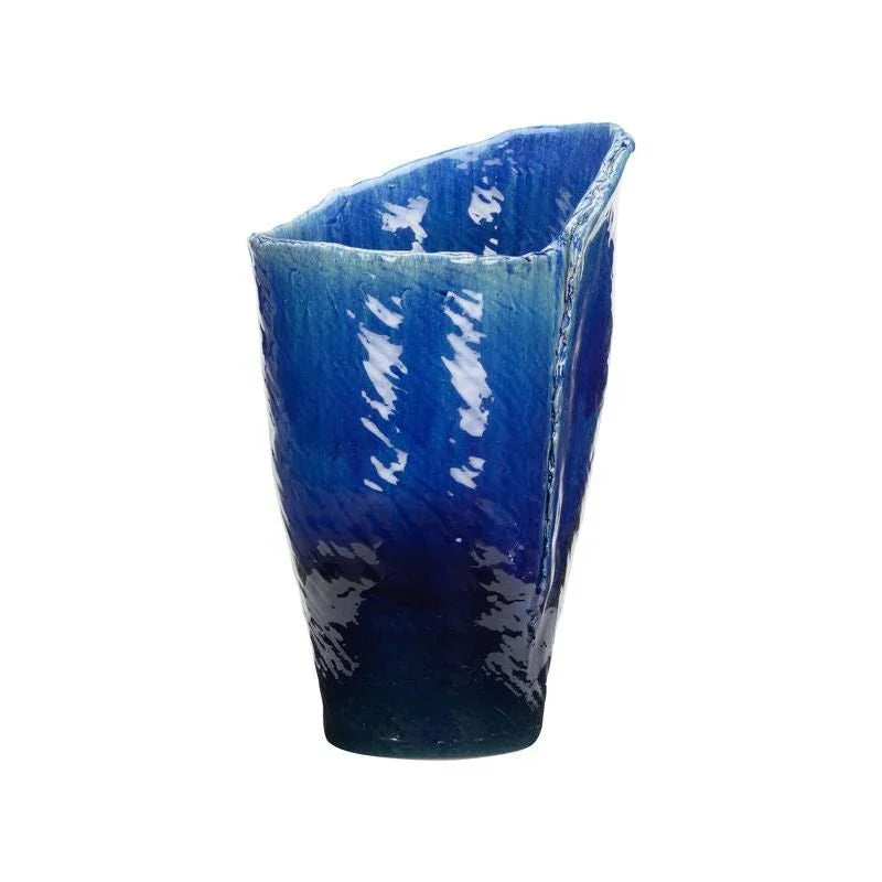 Wildwood Okinawa Bold Blue Glaze Vase