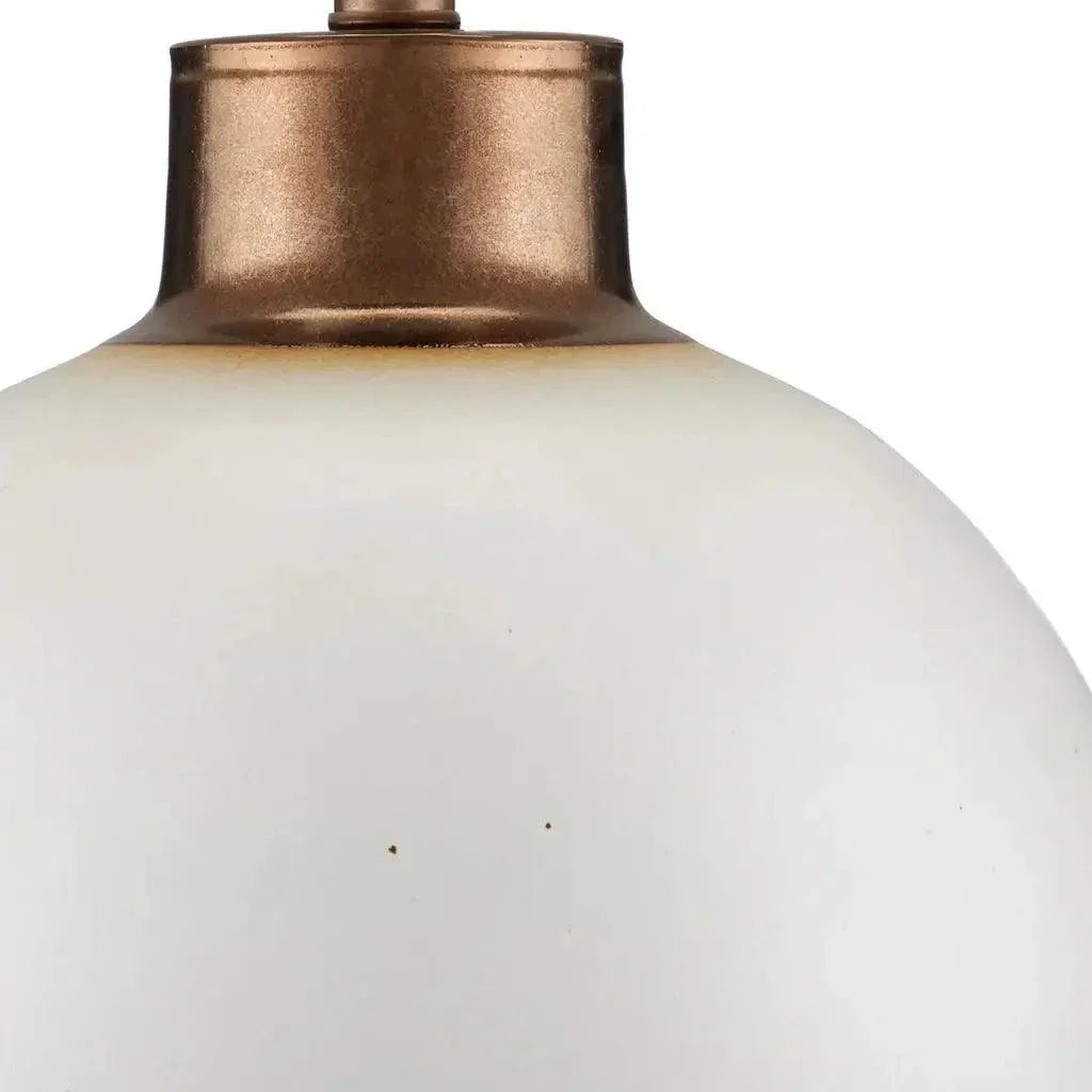 Olano Porcelain White Table Lamp - LOOMLAN - Currey & Co - Table Lamps