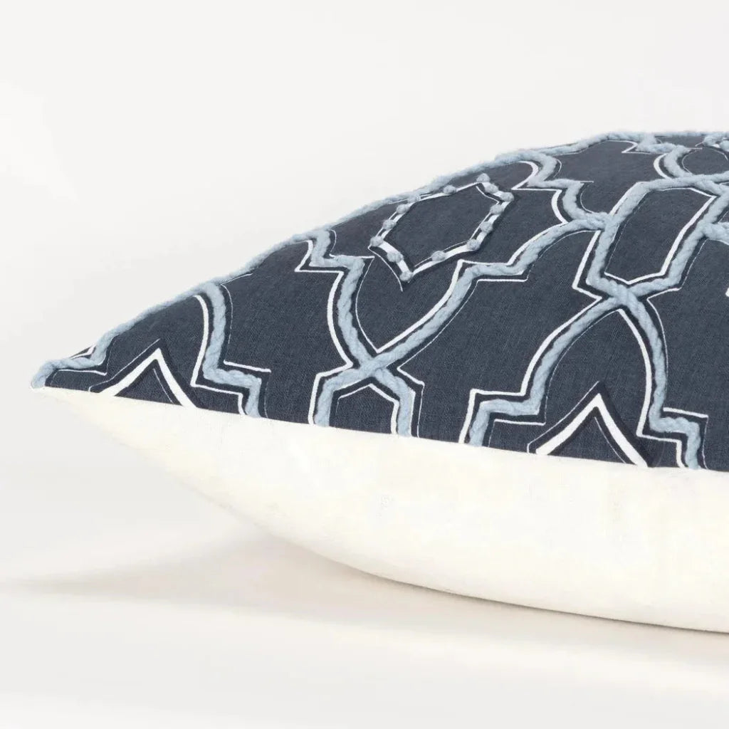 LOOMLAN Opal Light Blue Pillow With Insert