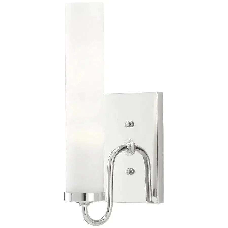 Opaque Glass Brindisi Nickel Wall Sconce - LOOMLAN - Currey & Co - Wall Sconces