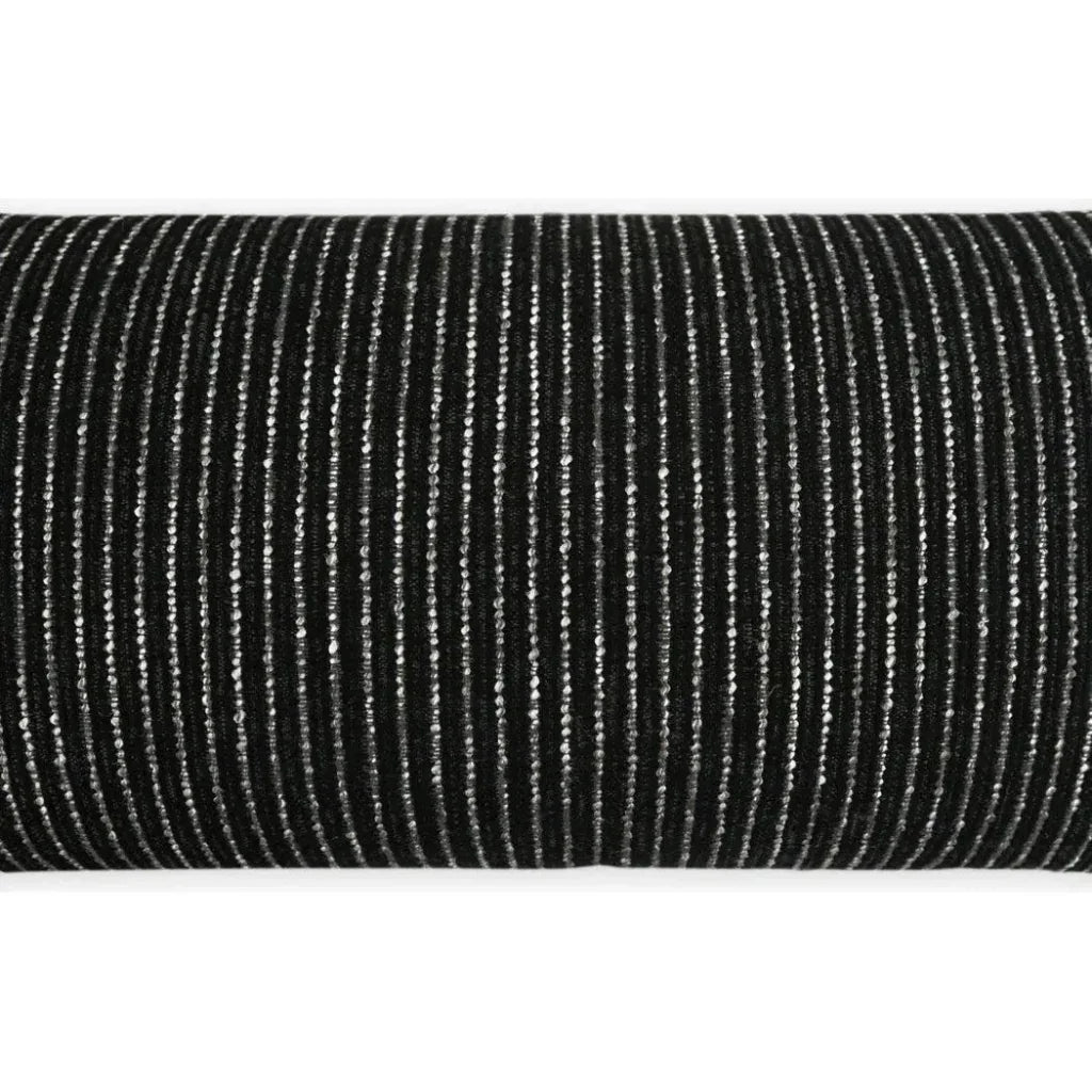 Outdoor Burson Lumbar Pillow - Onyx-Outdoor Pillows-D.V. Kap-LOOMLAN