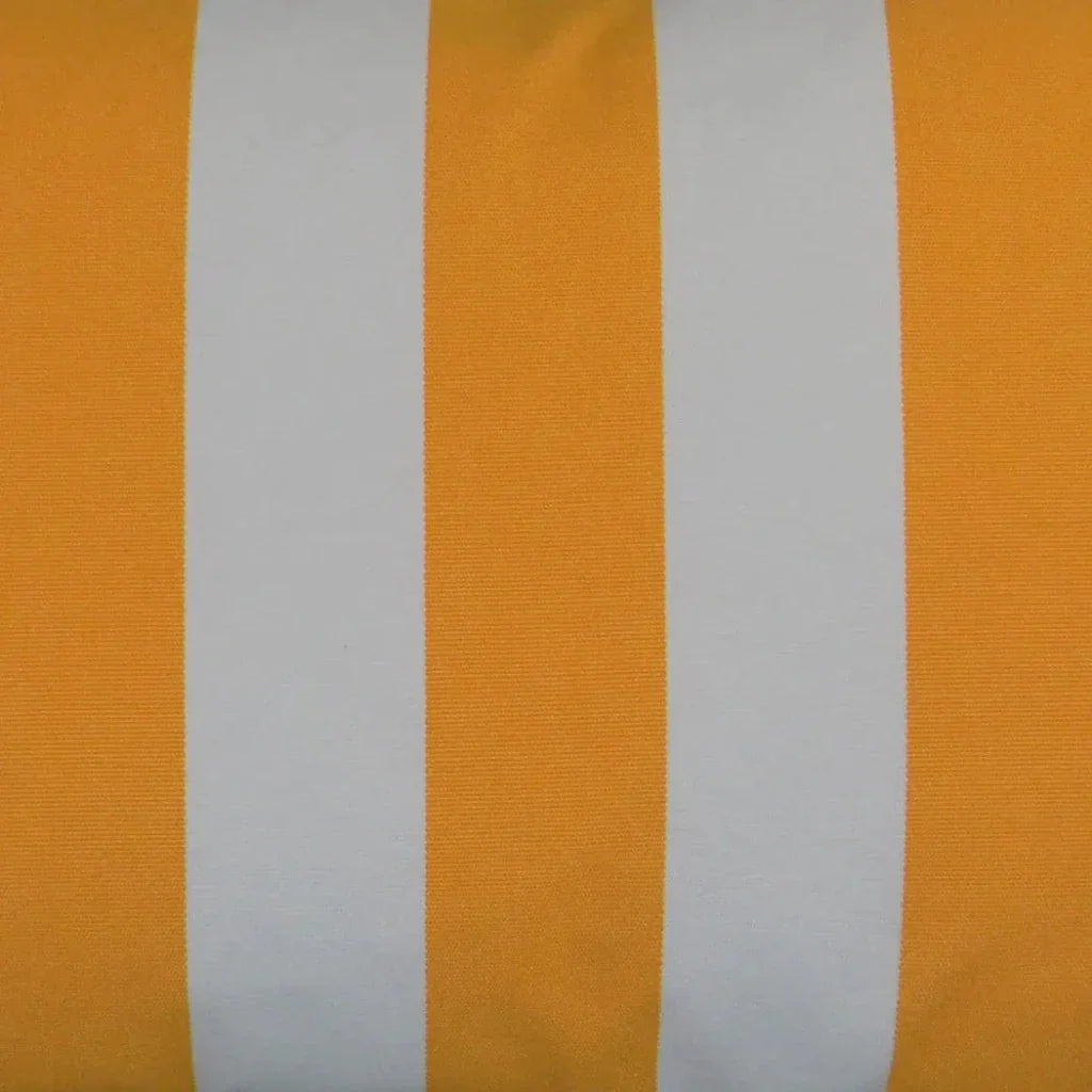 Outdoor CafΓ© Stripe Lumbar Pillow - Yellow-Outdoor Pillows-D.V. Kap-LOOMLAN