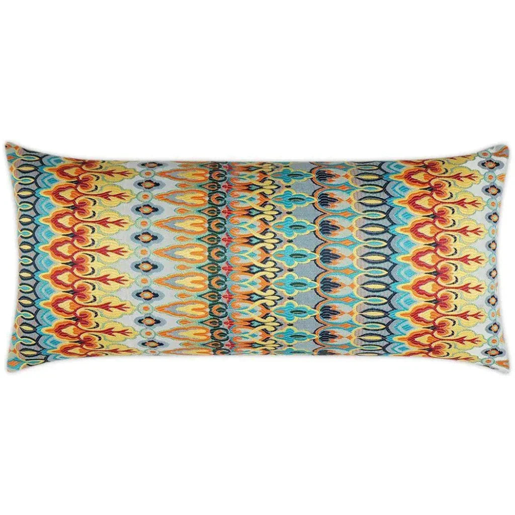 Outdoor Kanthum Lumbar Pillow - Multi-Outdoor Pillows-D.V. Kap-LOOMLAN