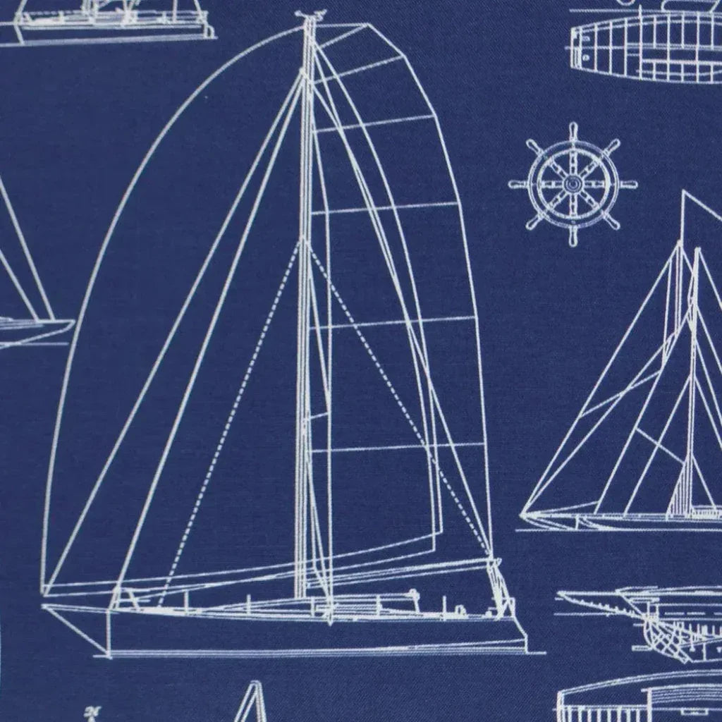 Outdoor Sailing Pillow - Navy-Outdoor Pillows-D.V. Kap-LOOMLAN