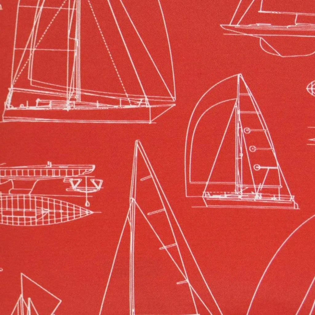 Outdoor Sailing Pillow - Red-Outdoor Pillows-D.V. Kap-LOOMLAN