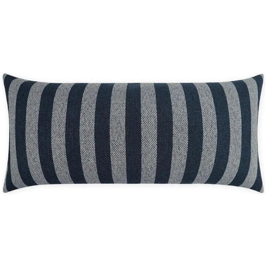 Outdoor Seaport Lumbar Pillow - Navy-Outdoor Pillows-D.V. Kap-LOOMLAN