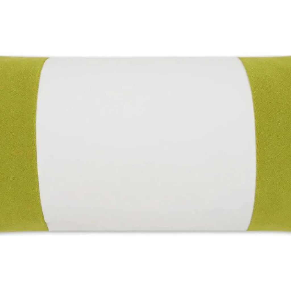Outdoor Sundance Band Lumbar Pillow - Leaf-Outdoor Pillows-D.V. Kap-LOOMLAN