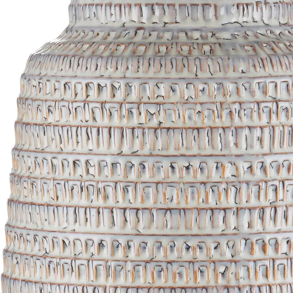 Owen Rustic Ceramic Antique Brass Table Lamp - LOOMLAN - Currey & Co - Table Lamps