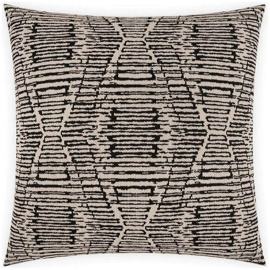 Ozetta Ebony Black Throw Pillow With Insert - LOOMLAN - D.V. Kap - Throw Pillows