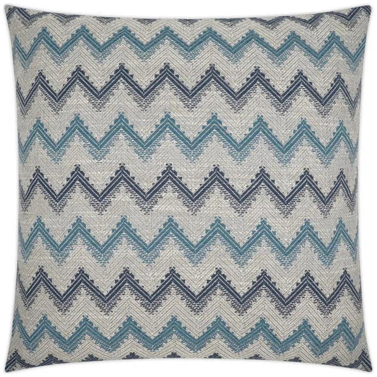 Parquet Blue Chevron Blue Large Throw Pillow Insert - LOOMLAN - D.V. Kap - Throw Pillows