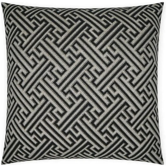 Parthenon Global Black Grey Large Throw Pillow Insert - LOOMLAN - D.V. Kap - Throw Pillows